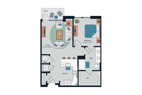 Society at Laurens A13 Floor Plan